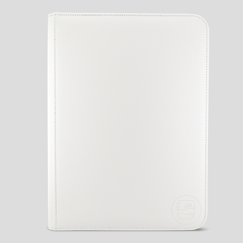 9 Pocket Zip Trading Card Binder in White – Oasis Binders