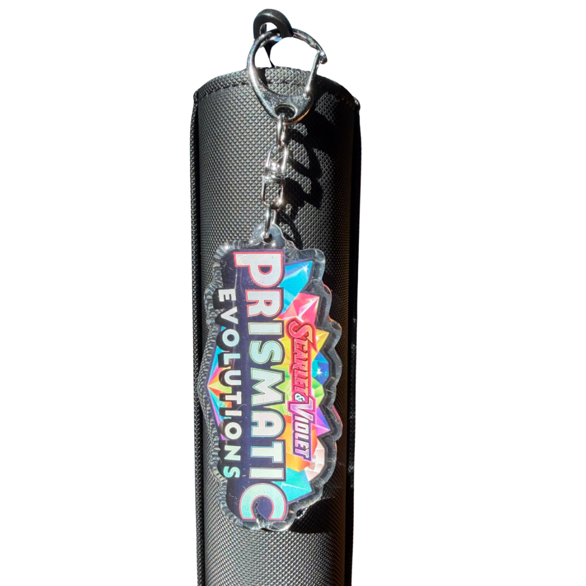 Prismatic Evolutions Acrylic Keychain – TCG Binder Charm – Oasis Binders